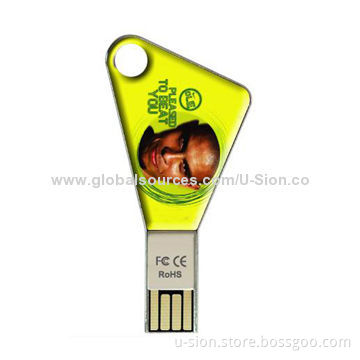 Key-shaped USB Storage, More than 10-year Data Retention, OEM logo & 1GB to 64GB Capacity
